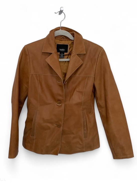 Vintage Jackets & Blazers - Vintage Messino Tailored Tan Leather Jacket